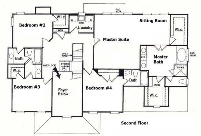 Blaylock Model 2nd Level Floorplans.