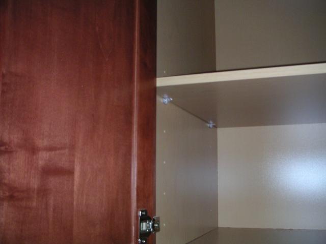 Inside of cabinets