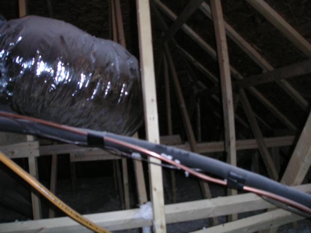 Ductwork in attic