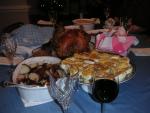 Our food spread for the evening!