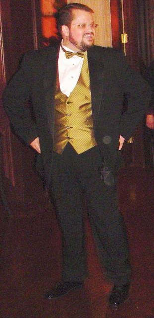Me all dressed up and dancing at Lisa's Office Party