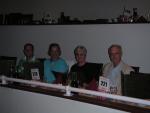 Travis, Lynne, Mom, and Gene in our balcony showboat seats